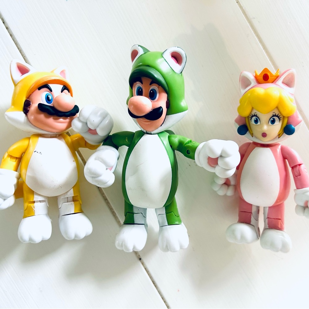 Nintendo Figures 4" 3D World 3pk